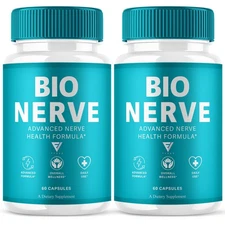 (2 Pack) Bio Nerve Capsules, BioNerve Advanced Nerve Health Pills (120 Capsules)