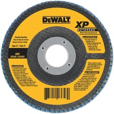 DW8311 4-1/2-Inch 36 Grit Zirconia Angle Grinder Flap Disc