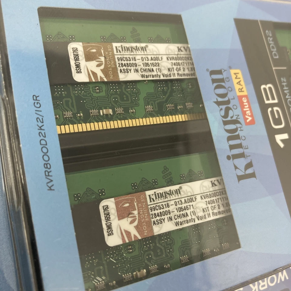 Kingston Technology Value RAM 1GB DDR2 800MHz (PC2-6400) KVR800D2K2/1GR NEW - Image 4 of 4
