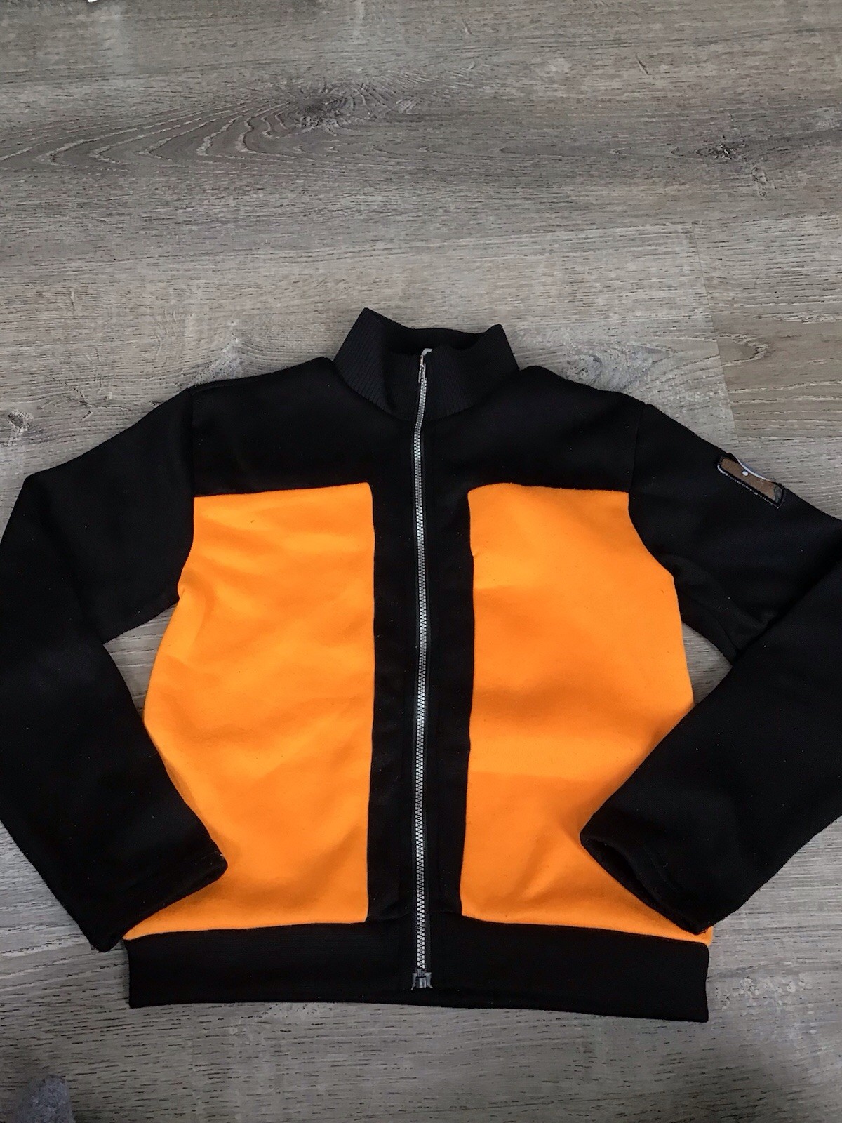 Naruto Shippuden Naruto Disfraz Niños Pequeño 5/6 Cremallera Sudadera Naranja Negro