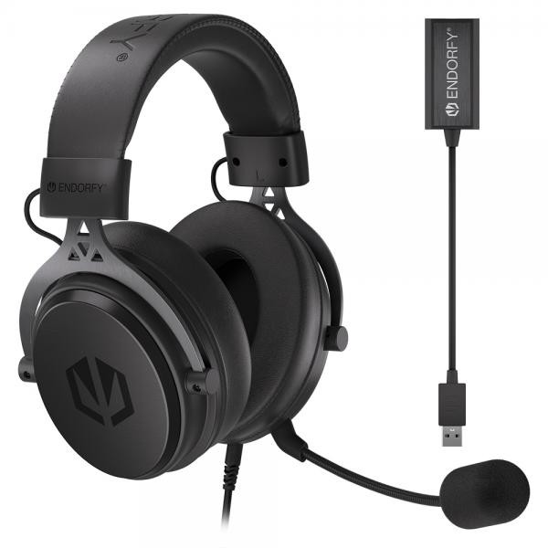 Endorfy Cuffie Cablate Usb E Da 3,5 Mm Con Microfono Staccabile E Fascia Da Gioco - Immagine 4
