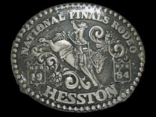 UA13146 NOS NFR 1993 NATIONAL FINALS RODEO HESSTON COLLECTOR BELT BUCKLE
