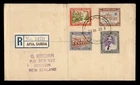 DR WHO 1939 WESTERN SAMOA FDC COMBO REGISTERED APIA TO NEW ZEALAND R75137