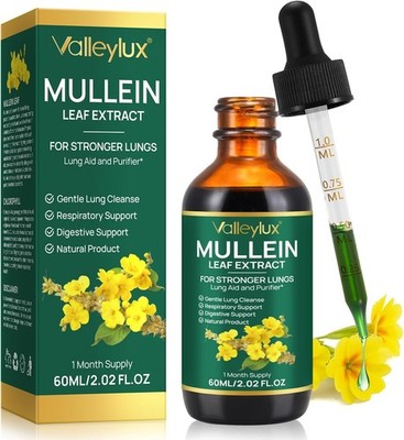 Mullein Tropfen Königskerze Extrakt, 60ml Mullein Leaf Extract Drops, Natürliche