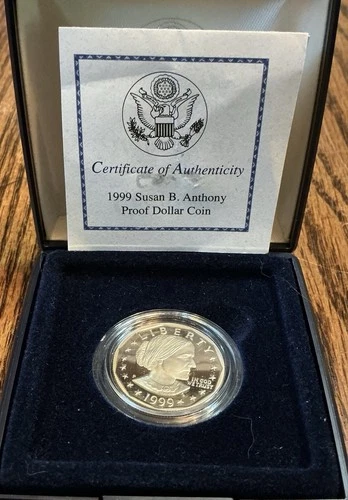 1999-P Susan B Anthony Dollar Proof — photo from the most recent tracked eBay sale