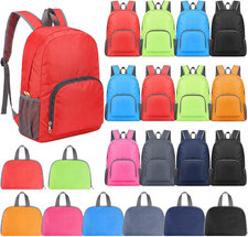 24 Pcs Back to School Backpacks in Bulk Classic Colorful Foldable Backpacks 420D
