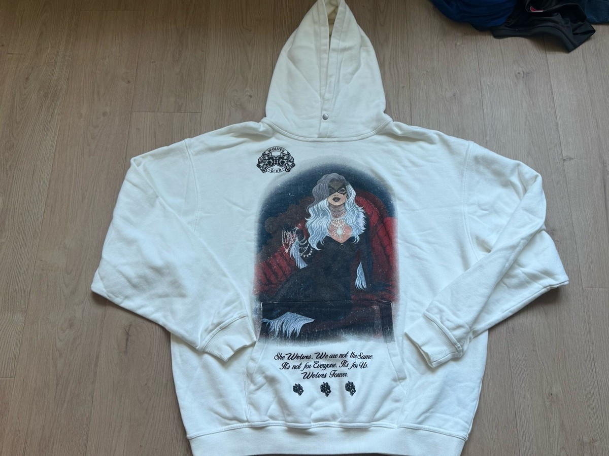 Darc Sport Marvel Black Cat Wolves Hoodie Cream XL 385/1000