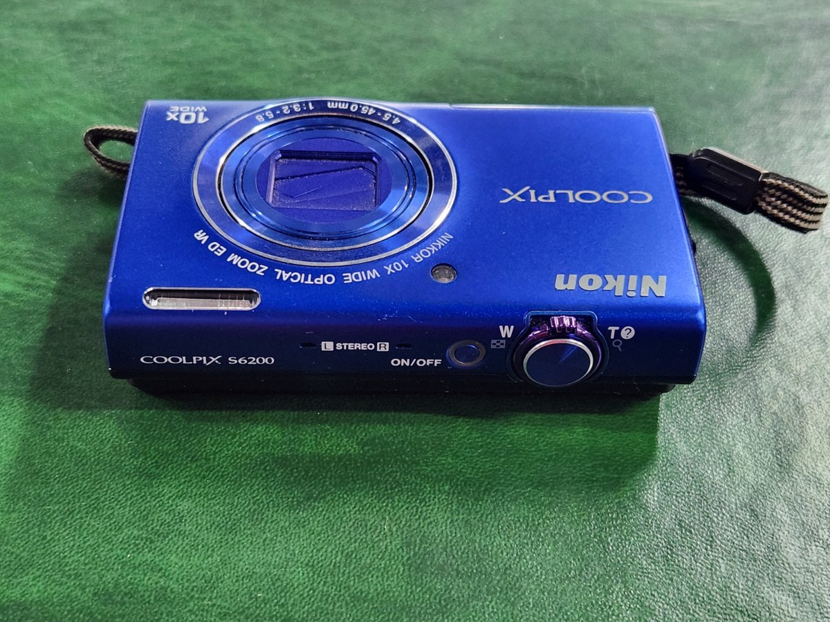 Nikon Coolpix S6200 Compact Digital Camera 16MP, 10x Zoom, 2.7