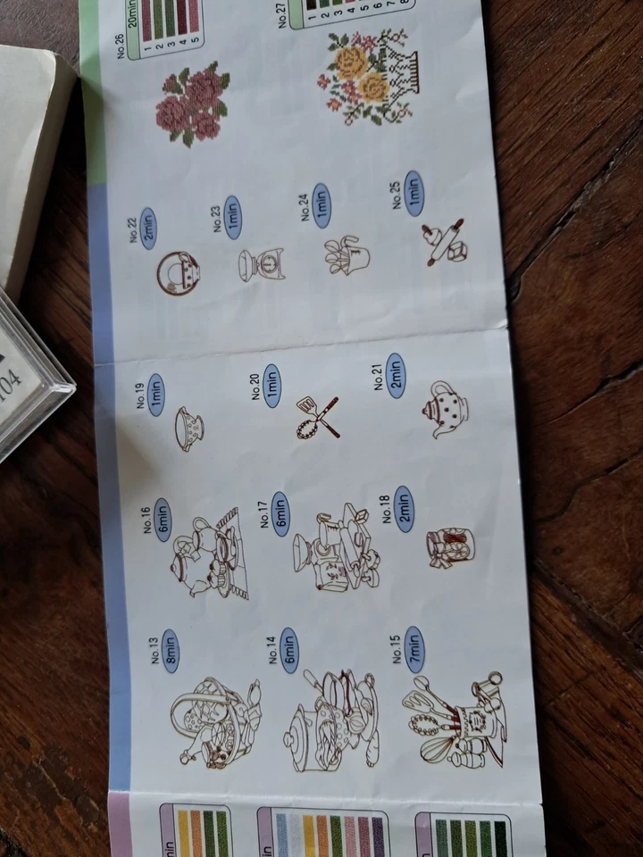 carte de motifs de broderie Bernette, Brother PE-100... - Photo 3/3