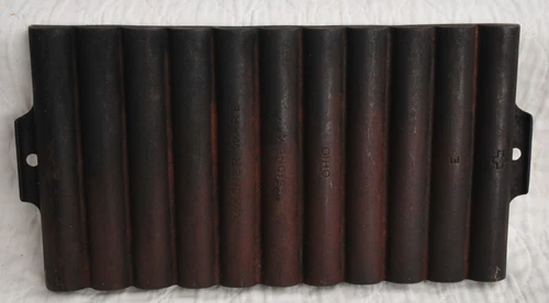 Vintage Wagner Ware Cast Iron 11 Slot Bread Stick Pan Sidney, Ohio