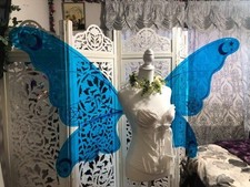 Blue Fairy Wings Adult Renaissance Festival/Halloween/Cosplay - XL