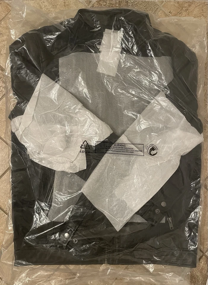 G1N с ярлыками Barneys оригиналы из черной кожи мотоцикла гоночная куртка мужской размер - Изображение 4 из 4