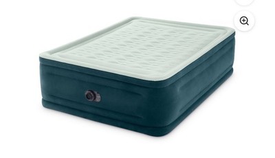 Intex 64753WD Dura-Beam 24'' Pillowtop Air Mattress With Built-in Pump - Size...