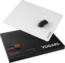 Mouse Pads Wrist Rests White Glass Gaming Mouse Pad Tempered Glass Mousepad Es