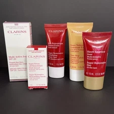 Clarins Paris Set of 5 Travel Size - New & Sealed 