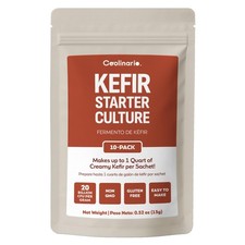 Coolinario Kefir Starter Culture 10-Pack, 1g Sachets Live Probiotic Cultures f