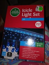 Winter Wonderland Lane LED Icicle Light Set 350 Lights