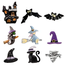ORGAMI OWL HALLOWEEN ~ HAUNTED HOUSE, BAT, WITCH ON BROOM, WITCH HAT, CAT, MUMMY