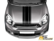 Per Mini Cooper Strisce Cofano Vinile Grafica Decalcomanie Adesivi Corsa