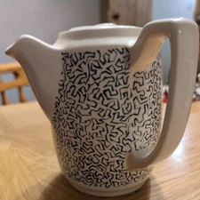 P&O LINE SS CANBERRA RARE C-1961 BLUE MAZE Ashworth Bros DESIGNED TEAPOT