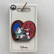 Disney Pin Alice in Wonderland White Rabbit Running Cottage Door Parks Trading