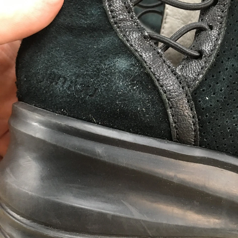 Botas Jambu para mujer 7,5 M Naomi botín al tobillo cuero negro tacones de cuña J9NAB01 Foto 4 de 4