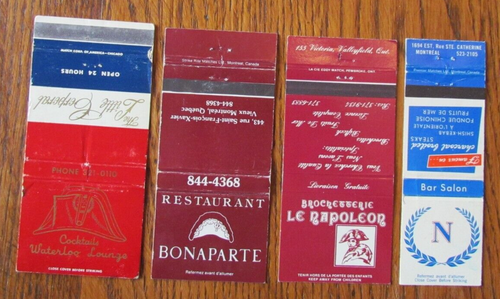 FAMOUS PEOPLE MATCHBOOK COVERS: NAPOLEON BONAPARTE FRENCH MILITARY LEADER -C10