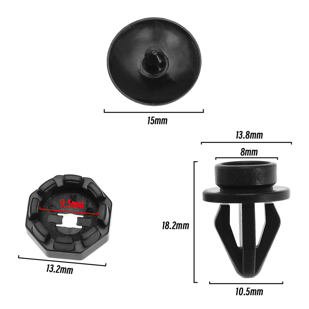 Simple Replacement Clips for For NISSAN Juke F15 Rear Parcel Shelf Set