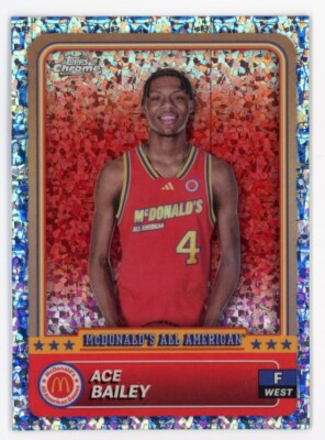 Ace Bailey 2024 Topps Chrome McDonald's All American McFlurry Refractor