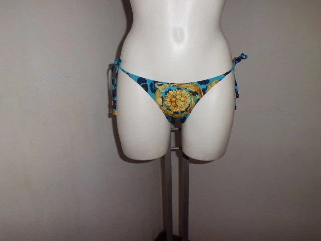 Versace Swimsuit Baroque Sea Thong Women Size 1 New