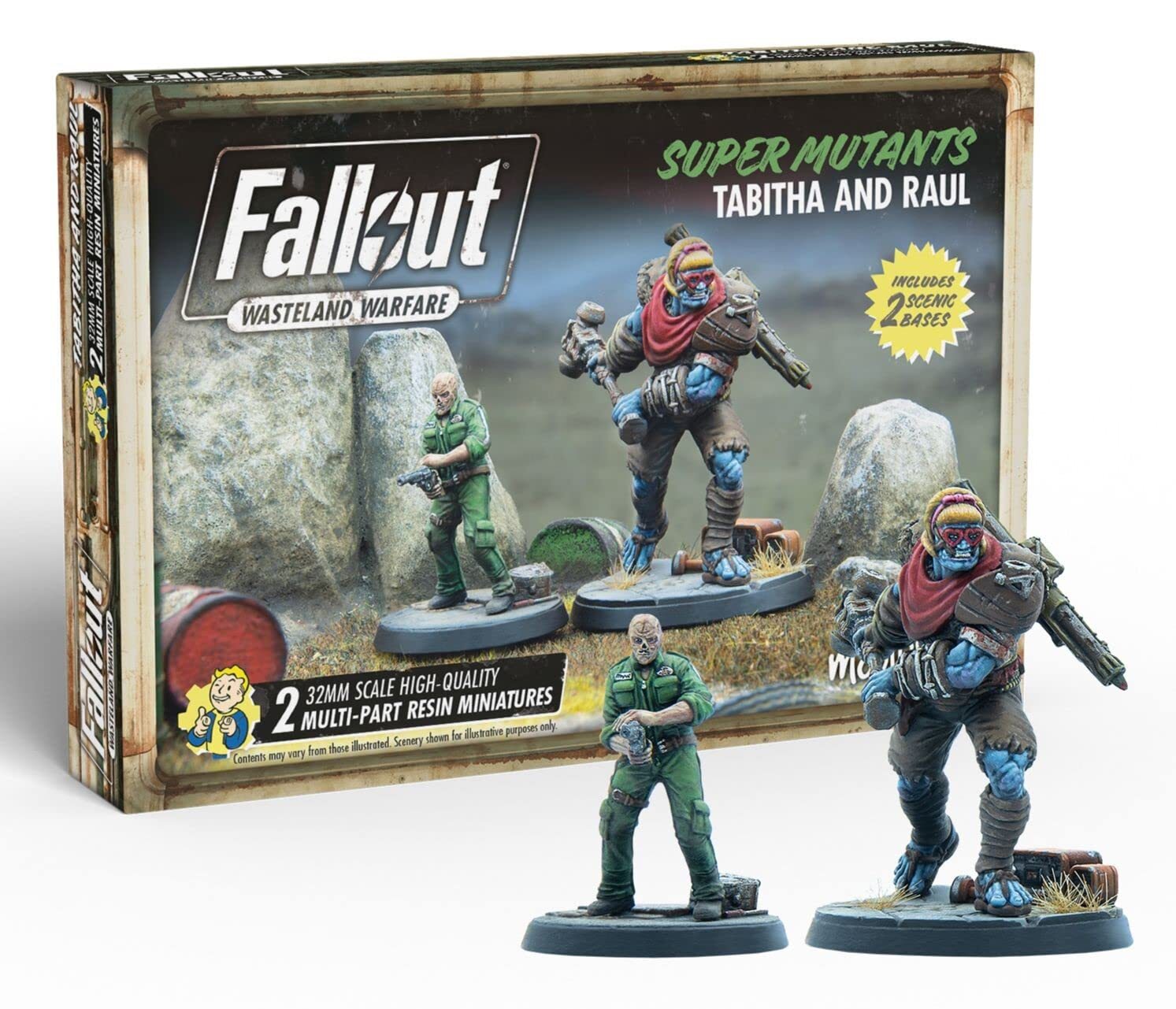 Fallout - Wasteland Warfare - Super Mutants Tabitha and Rau (Sony Playstation 4)