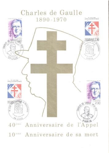 (876986) Słynne osoby, De Gaulle, - limitowana edycja numerowana -, Francja - Zdjęcie 1 z 1