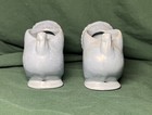 Vintage Small Turkey Shaped Light Blue Bud Vase Almost 4" Tall - Set of Two — photo 2