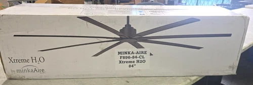 Minka Aire F896-84-CL Xtreme H2O 84" Outdoor Coal Black Ceiling Fan with Remote - Picture 6 of 9