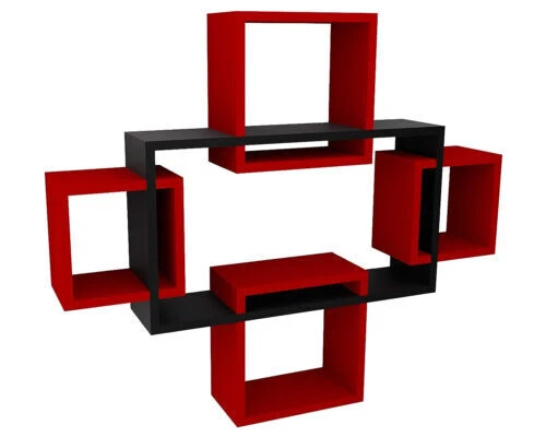 Exclusively Designed Wall Shelf with 5 intersecting Decorative Living Room Gift