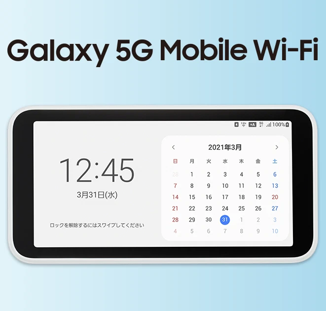 Unlocked SAMSUNG Galaxy 5G Mobile Wifi SCR01 Sim Portable Router