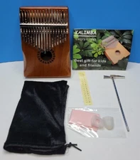 Kalimba Thumb Piano 17 Keys, Mahogany Portable Finger Piano.