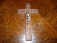 Rarität ca. 100 Jahre altes Eichenholz Kreuz handgeschnitzt Christus am Kreuz