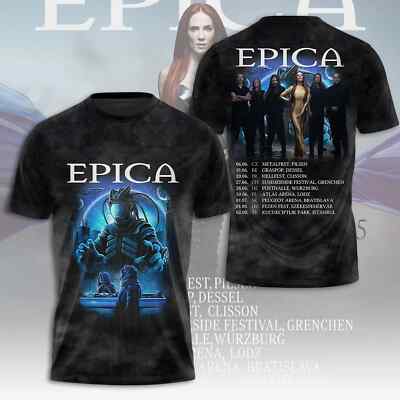 Epica Tour 2025 Date Lists 3D T-shirt