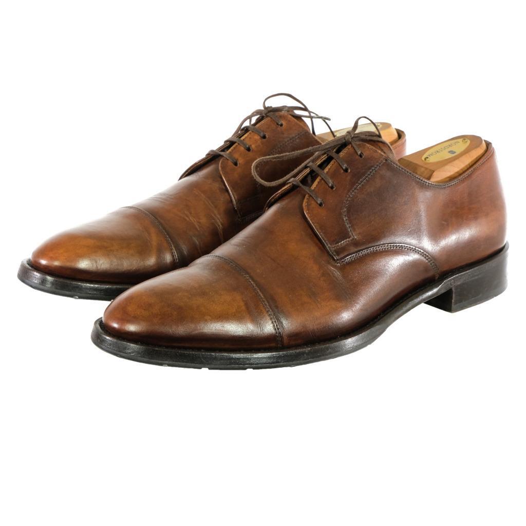 FACONNABLE Oxfords Dress Shoes Sz. 10.5 Captoe Burnished  display picture 2