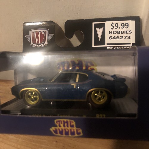 🔥 M2 Machines 1:64 1969 Pontiac GTO Judge Blue CHASE Ground Pounders 🔥 - Picture 2 of 5