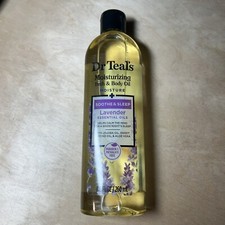 Dr. Teal's Unisex Moisturizing Bath and Body Oil Lavish Soothing Lavender, 8.8oz