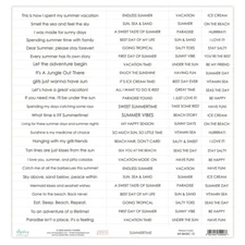 Mintay Papers 12 X 12 Sentiments Paper - Summertime