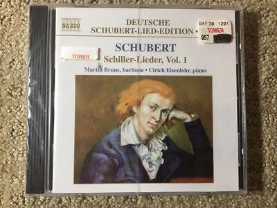 SCHUBERT: SCHILLER-LIEDER, VOL. 1  CD Bruns Baritone Eisenlohr Piano. Naxos 2001