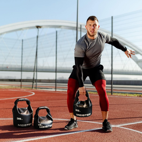 Meister BEAST Tragbare Sandkettlebell - Weiches Sandsackgewicht - 35 Pfund / 15,9 kg - Bild 7 von 12