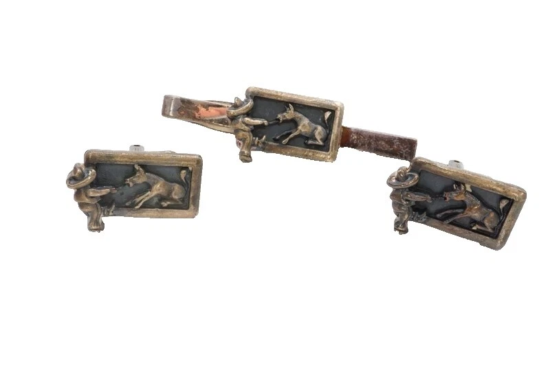 Hickok Silver Plated Cufflinks for Men