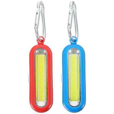 2 Pcs Mini Keyring Flashlight LED Torch Portable Emergency Camping Lamp