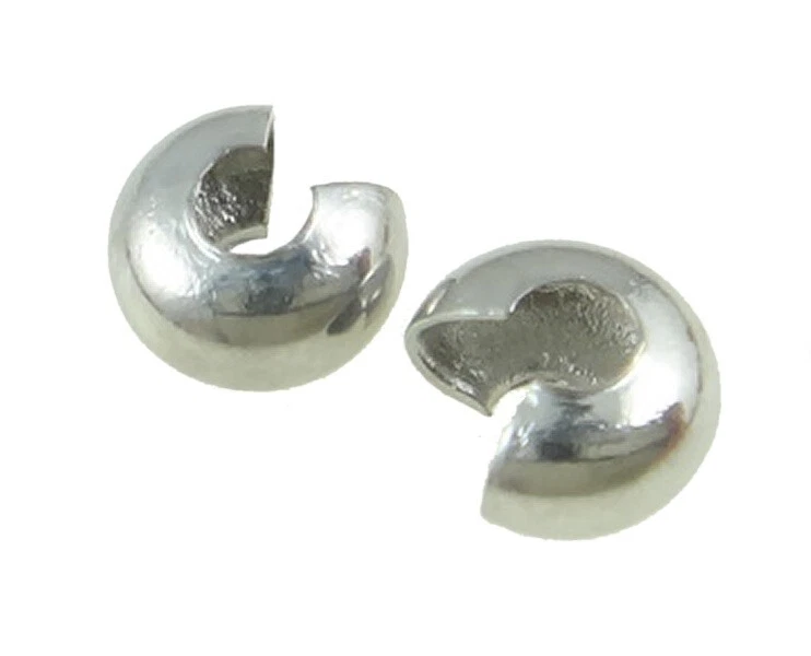 Quetschperlen Crimpschutz 3/4/5 mm Kaschierperlen Endkappen Verdeckperlen - Bild 4 von 4