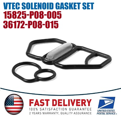 DOHC VTEC SPOOL VALVE SOLENOID GASKET UPPER & LOWER D16Z6 B18C1 B16A2 B18C5
