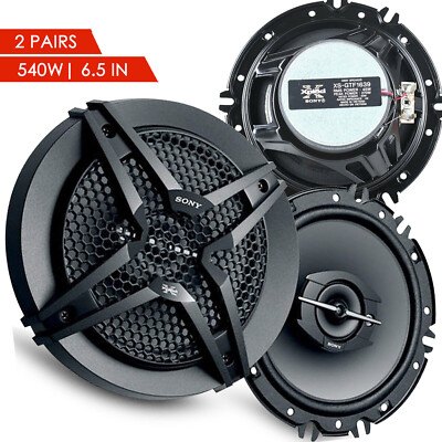 SONY XS-GTF1639 6.5'' 540 WATTS 3-WAY CAR AUDIO COAXIAL SPEAKERS - 2 PAIRS I NEW